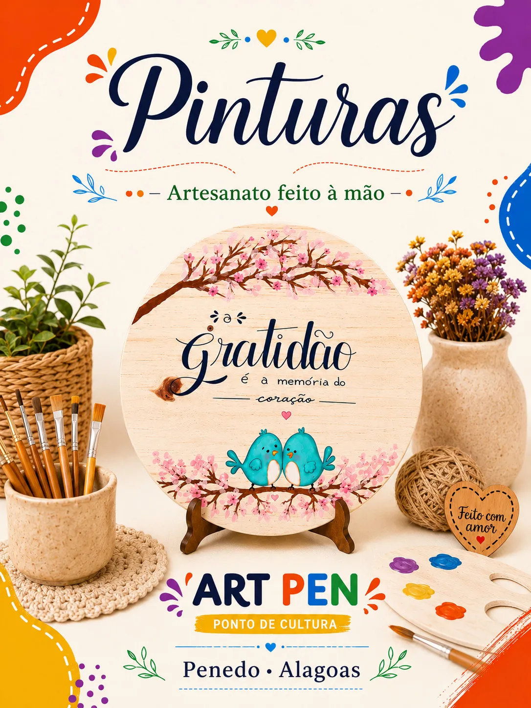 Toalha Bordada Caminho de Mesa